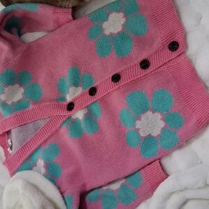 HYFVE M Soft Flower Print Cardigan EUC!